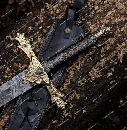 Marvelous Handmade Damascus Steel Excalibur Sword