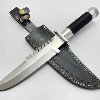 Custom Handmade 5160 Spring Steel Predator Survival Knife With Leather SHEATH