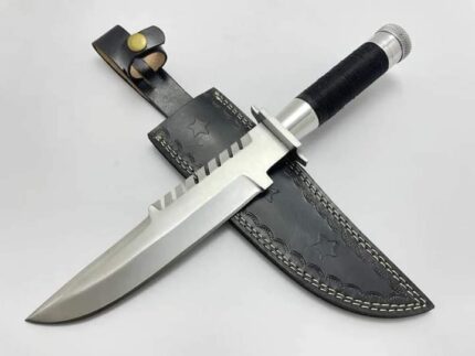 Custom Handmade 5160 Spring Steel Predator Survival Knife With Leather SHEATH