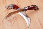 Custom Handmade D2 Steel 11" Hunting Karambit knives Pair With Beautiful Leather Sheath