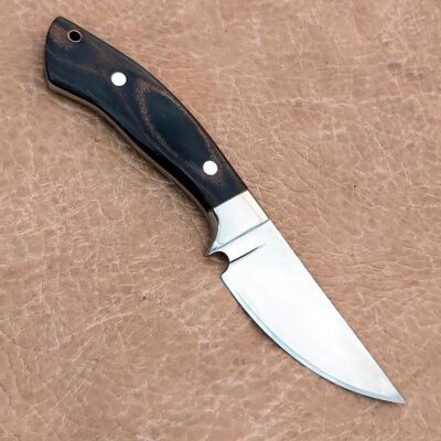 Custom Handmade D2 Steel 8" Skinner Hunting knife With Micarta Handle