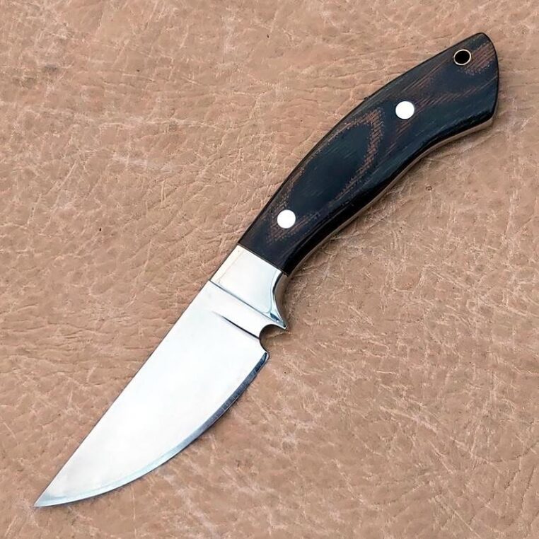 Custom Handmade D2 Steel 8" Skinner Hunting knife With Micarta Handle