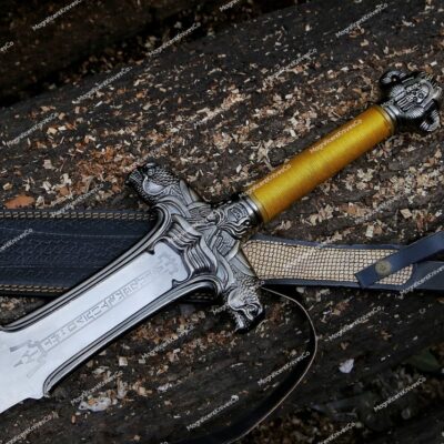 Handmade 39" Long Stainless Steel Conan the Barbarian Atlantean Replica Sword, MASTER Sword, Groom's man gifts, Gifts for him/Father.