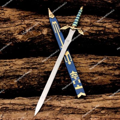 CUSTOM Hand Forged Stainless Steel The LEGEND of ZELDA, Skyward Link's Master Sword with Scabbard-Costume Armor Best Gift for Him,