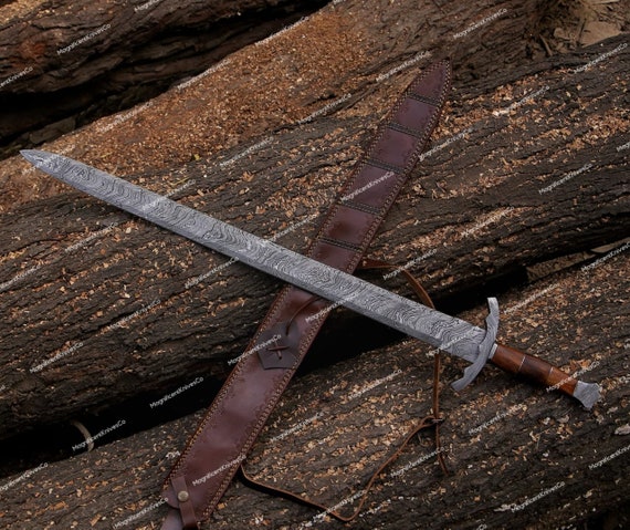 Blade Fully Hand Forged Damascus Steel Medieval Sword, Viking Sword, Handmade swords, Gifts for him