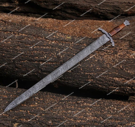 Blade Fully Hand Forged Damascus Steel Medieval Sword, Viking Sword, Handmade swords, Gifts for him