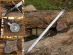 Custom Handmade The Witcher Steel replica Sword of Geralt of Rivia Steel replica Sword of the Feline Christmas day gift Gift for him