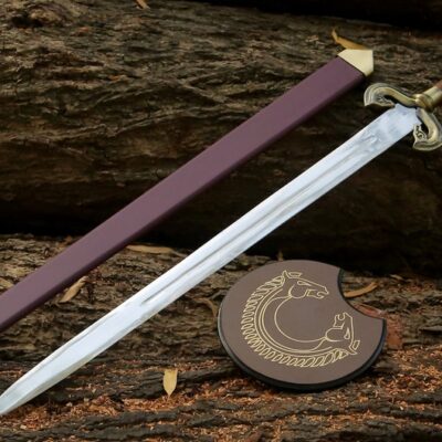 Lords of the Ring Handmade Theoden herugrim Replica Sword Groomsmen gift/Gift for Boyfriend/Gift for husband/ best christmas gift