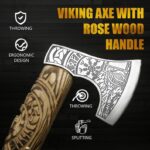 Skullsplitter Viking Axe Personalized Anniversary Gift For Him,