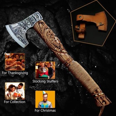 Custom Smith Viking Axe Personalized Anniversary Gift For Him, Birthday & Wedding Gift, Hand Forged, Battle Axe,