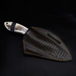 Custom Handmade High Carbon Steel Hunting Skinner Knife With Stag Horn Handle