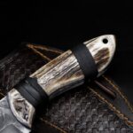 Custom Handmade High Carbon Steel Hunting Skinner Knife With Stag Horn Handle
