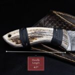 Custom Handmade High Carbon Steel Hunting Skinner Knife With Stag Horn Handle