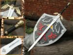 Hylian sheild inspired Handmade Replica for cosplay and decoration Custom hand forged stainless steel The Legend of zelda