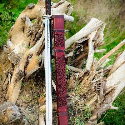 Hand Forged Viking Sword, Custom Medieval Sword, Battle Ready With Scabbard Vikings Cosplay Sword, Viking Anniversary Gift Christmas Gift