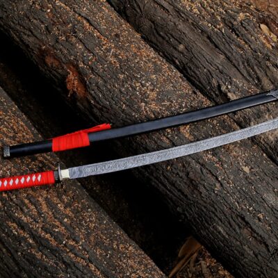 Fully Hand Forged Damascus Steel Full Tang Sword, Ninja Sword, Assassin's sword, Katana Sword, Gifts for him