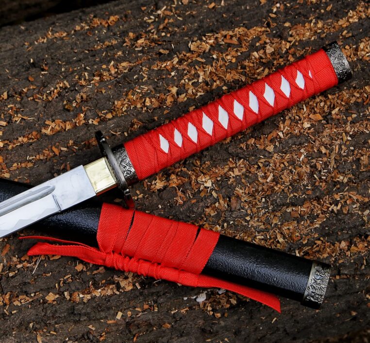 Magnificent Combo Hand Forged Damascus Steel and Stainless Full Tang Sword, Ninja Sword, Assassin's sword, Katana Sword,