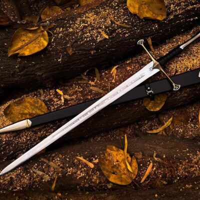 Christmas Sale Handmade Stainless Steel Anduril Narsil Sword of King Aragorn LOTR MKS065