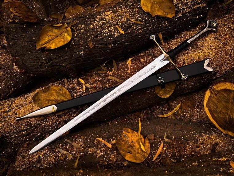 Christmas Sale Handmade Stainless Steel Anduril Narsil Sword of King Aragorn LOTR MKS065